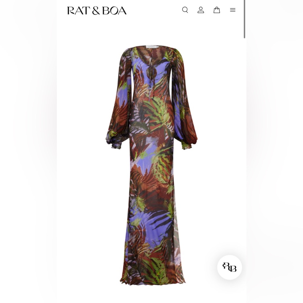NWT - RAT & BOA - DALIANA MAXI DRESS - PLUS SIZE FRIENDLY